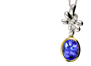 Tanzanite Diamond Pendants